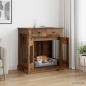 Preview: ARDEBO.de - Hundekäfigmöbel Altholz 80 x 47,5 x 80 cm Holzwerkstoff
