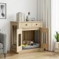 Preview: ARDEBO.de - Hundekäfigmöbel Sonoma-Eiche 80 x 47,5 x 80 cm Holzwerkstoff