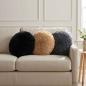 Preview: ARDEBO.de - Kissen mit Kissen HEERLEN 6 Stk. Anthrazit PV Fleece