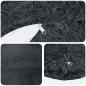 Preview: Kissen mit Kissen HEERLEN 6 Stk. Anthrazit PV Fleece