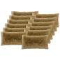 Preview: Kissen 12 stk. HEERLEN Hellgrau 40 x 80 cm PV Fleece