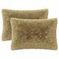 Preview: Wurfkissen 2 stk. HEERLEN Hellgrau 50 x 70 cm PV Fleece