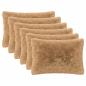 Preview: Kissen 6 stk. HEERLEN Taupe 30 x 50 cm PV Fleece