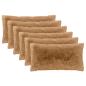 Preview: Wurfkissen 6 stk. HEERLEN Taupe 40 x 70 cm PV Fleece