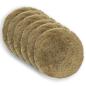 Preview: Kissen 6 stk. HEERLEN Hellgrau Ø 30 cm PV Fleece