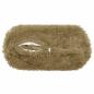 Preview: Kissen 2 stk. HEERLEN Hellgrau Ø 15 x 40 cm PV Fleece