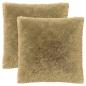 Preview: Kissen 2 stk. HEERLEN Hellgrau 70 x 70 cm PV Fleece