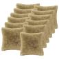 Preview: Kissen mit Kissen HEERLEN 2 Stk. Hellgrau PV Fleece