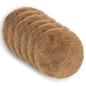Preview: Wurfkissen 6 stk. HEERLEN Taupe Durchmesser 30 cm PV Fleece