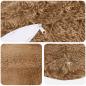Preview: Wurfkissen 6 stk. HEERLEN Taupe Durchmesser 30 cm PV Fleece