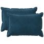 Preview: Kissen 2 stk. HOUTEN Blau 50 x 80 cm Samt