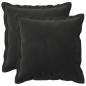 Preview: Kissen mit Kissen HOUTEN 2 Stk. Schwarz Samt