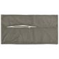 Preview: Kissen 2 stk. HOUTEN Hellgrau 40 x 70 cm Samt
