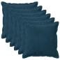 Preview: Kissen mit Kissen HOUTEN 6 Stk. Blau Samt