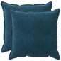 Preview: Kissen 2 stk. HOUTEN Blau 70 x 70 cm Samt