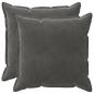 Preview: Kissen 2 stk. HOUTEN Dunkelgrau 80 x 80 cm Samt