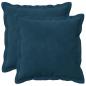 Preview: Kissen mit Kissen HOUTEN 2 Stk. Blau Samt