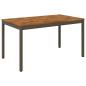 Preview: Gartentisch Natur und Kaffee 141 x 80,5 x 75 cm
