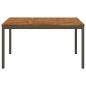 Preview: Gartentisch Natur und Kaffee 141 x 80,5 x 75 cm