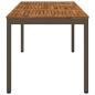 Preview: Gartentisch Natur und Kaffee 141 x 80,5 x 75 cm