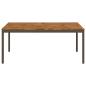 Preview: Gartentisch Natur und Kaffee 147 x 88,5 x 75 cm