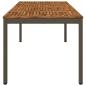 Preview: Gartentisch Natur und Kaffee 147 x 88,5 x 75 cm