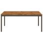 Preview: Gartentisch Natur und Kaffee 180 x 88,5 x 75 cm