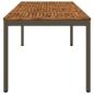 Preview: Gartentisch Natur und Kaffee 180 x 88,5 x 75 cm