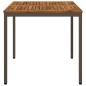 Preview: Gartentisch Natur und Kaffee 80 x 80,5 x 75 cm