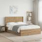 Preview: ARDEBO.de - Bettgestell mit Stauraum und Kopfteil Artisan Oak 120 x 200 cm