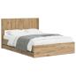 Preview: Bettgestell mit Stauraum und Kopfteil Artisan Oak 120 x 200 cm