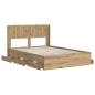 Preview: Bettgestell mit Stauraum und Kopfteil Artisan Oak 120 x 200 cm