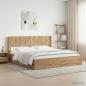 Preview: ARDEBO.de - Bettgestell mit Stauraum und Kopfteil Artisan Oak 180 x 200 cm