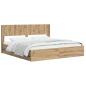 Preview: Bettgestell mit Stauraum und Kopfteil Artisan Oak 180 x 200 cm