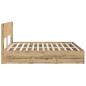 Preview: Bettgestell mit Stauraum und Kopfteil Artisan Oak 180 x 200 cm