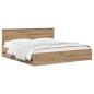 Preview: Bed Frame with Storage and Headboard Artisan Oak 180 x 200 cm
