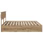 Preview: Bed Frame with Storage and Headboard Artisan Oak 180 x 200 cm