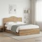 Preview: ARDEBO.de - Bed Frame with Storage and Headboard Artisan Oak 140 x 190 cm