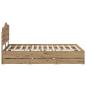 Preview: Bed Frame with Storage and Headboard Artisan Oak 140 x 190 cm