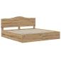 Preview: Bed Frame with Storage and Headboard Artisan Oak 180 x 200 cm