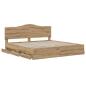 Preview: Bed Frame with Storage and Headboard Artisan Oak 180 x 200 cm