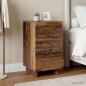Preview: ARDEBO.de - Nachttisch Altholz 33,5 x 34,5 x 60 cm Holzwerkstoff