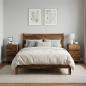 Preview: ARDEBO.de - Nachttisch 2 stk. Altholz 33,5 x 34,5 x 60 cm Holzwerkstoff