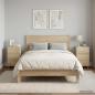 Preview: ARDEBO.de - Nachttisch 2 stk. Sonoma-Eiche 33,5 x 34,5 x 60 cm
