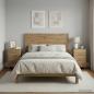 Preview: ARDEBO.de - Nachttisch 2 stk. Artisan-Eiche 33,5 x 34,5 x 60 cm