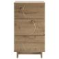 Preview: Nachttisch 2 stk. Artisan-Eiche 33,5 x 34,5 x 60 cm