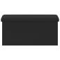 Preview: Klappbare Aufbewahrungsbank Schwarz 180 kg 80 L 77 x 38 x 38 cm