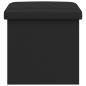 Preview: Klappbare Aufbewahrungsbank Schwarz 180 kg 80 L 77 x 38 x 38 cm