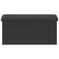 Preview: Klappbare Aufbewahrungsbank Grau 180 kg 80 L 77 x 38 x 38 cm