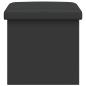 Preview: Klappbare Aufbewahrungsbank Grau 180 kg 80 L 77 x 38 x 38 cm